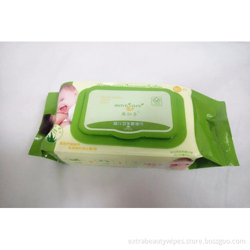 Caractéristique tissée unie Lingettes d&#39;eau de bébé naturel